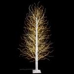 Albero Natalizio Luminoso con 1700 Luci Led Bianco Caldo Interni ed Esterni Altezza 2,1 Metri 297 Rami