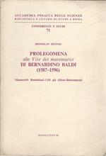 Prolegomena Alle Vite Dei Matematici Di Bernardino Baldi