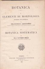 Botanica. I. Elementi di morfologia esterna ed interna