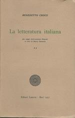 La Letteratura Italiana. Volume Ii