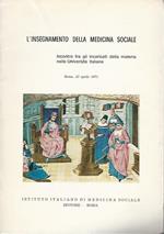 L' Insegnamento Della Medicina Sociale