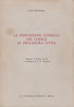 Le disposizioni generali del codice di procedura civile