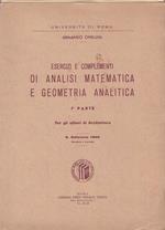 Esercizi e complementi di analisi matematica e geometria analitica. I
