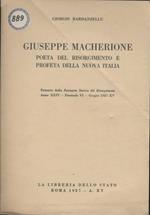 Giuseppe Macherione Poeta Del Risorgimento E Profeta Della Nuova Italia