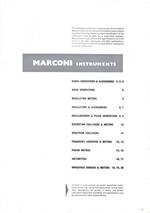 Marconi instruments. Strumenti per telecomunicazioni estratto del catalogo 1963