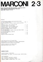 Marconi. Rivista trimestrale della Marconi Italiana. Anno VI n.2-3 Aprile 1964