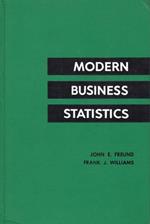 Modern Business Statistics