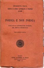 Poesia e non poesia. Note sulla letteratura europea del secolo decimonono