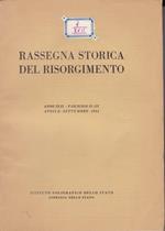 Rassegna storica del Risorgimento. XLII. II-III. Aprile-Settembre 1955
