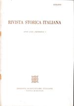 Rivista storica italiana. Anno LXXX Fasc. I Estratto