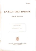 Rivista storica italiana. Anno LXXX Fasc. II Estratto