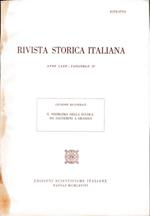 Rivista storica italiana. Anno LXXX Fasc. IV Estratto