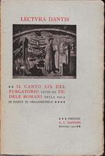 Lectura Dantis. Il canto XIX del purgatorio letto da F. Romani nella sala di Dante in Orsanmichele