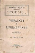 Poesie. Vibrazioni e rimenbranze