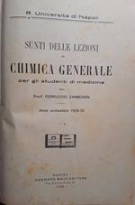 Sunti delle lezioni di chimica generale per gli studenti di medicina