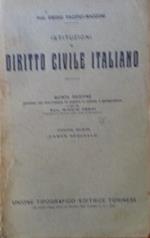 Istituzioni di Diritto civile italiano. Volume primo - Parte speciale
