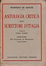 Antologia critica sugli scrittori d'Italia. Volume secondo: Dal Poliziano al Metastasio