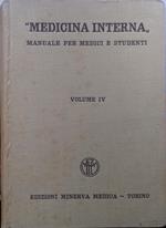 Medicina interna. Manuele per medici e studenti. Volume IV