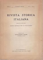 Rivista storica italiana. 31 marzo 1936