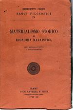 Materialismo storico ed economia marxistica