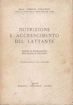 Nutrizione e accrescimento del lattante. Lezioni di puericultura