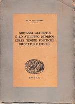 Giovanni Althusius e lo sviluppo storico delle teorie politiche giusnaturalistiche