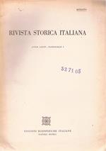 Rivista storica italiana anno LXIII fascicolo 1. Estratto