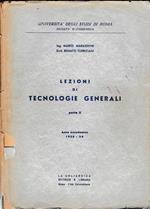 Lezioni di tecnologie generali parte II^