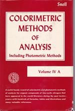 Colorimetric Methods of Analysis. IV A