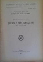 Scienza e Programmazione. Atti del Convegno