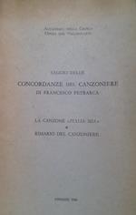 Saggio delle concordanze del Canzoniere di Francesco Petrarca. La canzone 