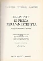 Elementi di fisica per l'anestesista