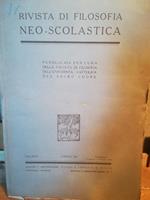 Rivista di filosofia neo-scolastica. Anno XXXVI. Gennaio 1944. I