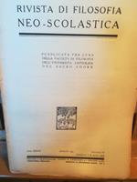 Rivista di filosofia neo-scolastica. Anno XXXVII. Agosto 1945. III