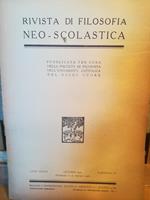 Rivista di filosofia neo-scolastica. Anno XXXVII. Ottobre 1945 (pubbl. 25.2.1946). IV