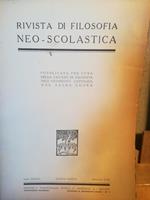 Rivista di filosofia neo-scolastica. Anno XXXVIII. Luglio-Agosto 1946. II. III