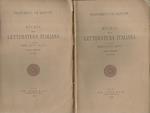 Storia della letteratura italiana. Volume 1-2