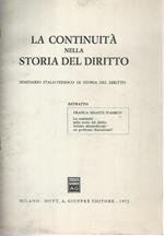 La continuità nella storia del diritto. Seminario italo-tedesco di storia del diritto