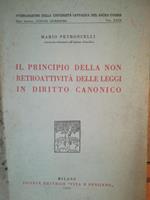 Il principio di non retroattività delle leggi in diritto canonico