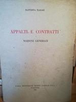 Appalti e contratti. Nozioni generali