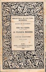 Storia della Filosofia. La filosofia moderna IV, l'età del romanticismo