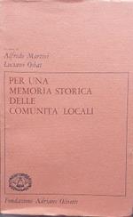 Per una memoria storica delle comunità locali