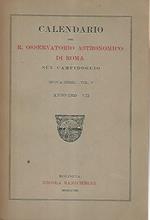 Calendario del R. osservatorio astronomico di Roma sul Campidoglio