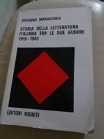 Storia della letteratura italiana tra le due guerre (1919-1943)