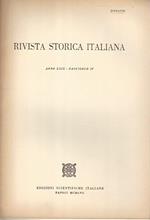 Rivista storica italiana. Anno LXIX fascicolo IV. Estratto