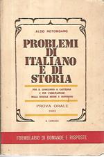 Problemi di italiano e di storia