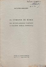 Il comune di Roma da Michelangelo Caetani a Filippo Doria Pamphilj. Estratto da 