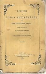 Lezioni di varia letteratura