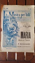 Maria Mazurka per pianoforte