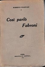 Così parlò Fabroni